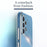 XINLI Slim Phone Case Kickstand For Samsung Galaxy A32 4G (EU Version), Electroplating Anti-fall Protective Phone Cover - Cyan - 5