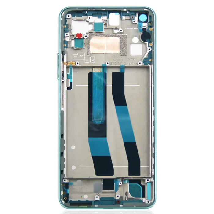 For Xiaomi 11 Lite 5G NE Grade S OEM AMOLED Screen and Digitizer Assembly + Frame Part (without Logo) - Green - 2