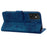 For Samsung Galaxy A34 5G PU Leather Folding Stand Wallet Case Imprinted Cat Phone Shell with Strap - Blue - 4