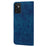 For Samsung Galaxy A34 5G PU Leather Folding Stand Wallet Case Imprinted Cat Phone Shell with Strap - Blue - 6