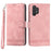 DIERFENG DF-03 PU Leather Phone Cover for Samsung Galaxy A32 4G (EU Version), Stand Wallet Lines Imprinted Case - Pink - 1