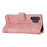 DIERFENG DF-03 PU Leather Phone Cover for Samsung Galaxy A32 4G (EU Version), Stand Wallet Lines Imprinted Case - Pink - 2