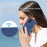 DIERFENG DF-03 Leather Case for Samsung Galaxy A03s (164.2mm) Stand Wallet Lines Imprint Cell Phone Cover - Blue - 5