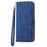 DIERFENG DF-03 Leather Case for Samsung Galaxy A03s (164.2mm) Stand Wallet Lines Imprint Cell Phone Cover - Blue - 6