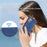 DIERFENG DF-03 Mobile Phone Leather Case for Samsung Galaxy A54 5G, Lines Imprinted Stand Wallet Phone Cover - Blue - 5