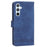 DIERFENG DF-03 Mobile Phone Leather Case for Samsung Galaxy A54 5G, Lines Imprinted Stand Wallet Phone Cover - Blue - 7