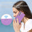 DIERFENG DF-03 Wallet Phone Cover for Samsung Galaxy S23+, Lines Imprinted PU Leather Stand Protective Case - Purple - 5