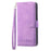 DIERFENG DF-03 Wallet Phone Cover for Samsung Galaxy S23+, Lines Imprinted PU Leather Stand Protective Case - Purple - 6