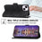 DIERFENG DF-03 for iPhone 14 Plus Full Protection Leather Phone Case Lines Imprinted Wallet Stand Anti-shock Phone Cover - Black - 4