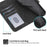 DIERFENG DF-03 for iPhone 14 Plus Full Protection Leather Phone Case Lines Imprinted Wallet Stand Anti-shock Phone Cover - Black - 5