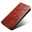 Phone Stand Case for OnePlus 11 5G, PU Leather Waxy Crazy Horse Texture Stand Smartphone Cover - Brown - 4