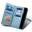 ESEBLE for Samsung Galaxy A54 5G RFID Blocking Phone Case Zipper Pocket Stand Leather Wallet Cover - Blue - 3