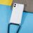For iPhone 11 6.1 inch Clear Phone Case with Adjustable Lanyard Drop Proof TPU+Acrylic Back Cover - Black - 4