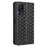For TCL 40 SE Leather Flip Wallet Phone Cover Rhombus Pattern Imprinted Anti-Scratch Phone Stand Case - Black - 6