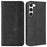 Retro Texture Phone Case for Samsung Galaxy S23, PU Leather Stand Wallet Cellphone Cover - Black - 1