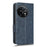 For OnePlus 11 5G Cell Phone Case Imprinted Triangle Pattern Phone Cover PU Leather Wallet with Wrist Strap - Blue - 6