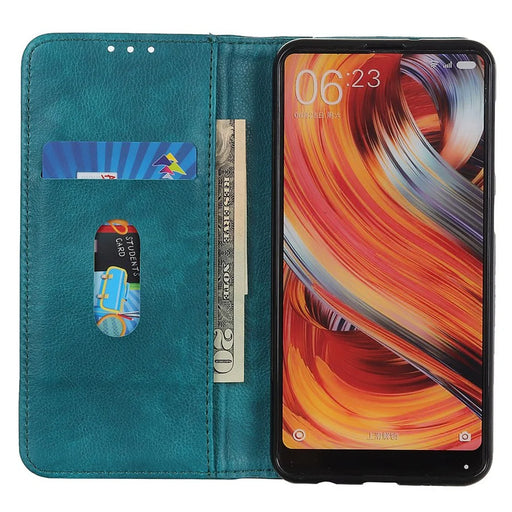 For OnePlus 11 5G Split Leather Stand Phone Case Litchi Texture Wallet Protection Cover - Green - 2