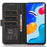 For OnePlus 11 5G Cowhide Texture PU Leather Stand Case Anti-drop Phone Wallet Cover - Black - 2