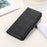 For OnePlus 11 5G Cowhide Texture PU Leather Stand Case Anti-drop Phone Wallet Cover - Black - 6