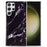 For Samsung Galaxy S23 Ultra IMD Marble Pattern Anti-collision TPU Case Back Protector Phone Cover - Black - 1