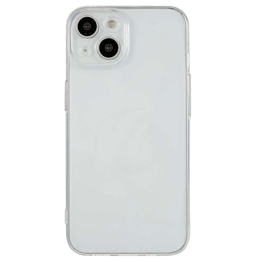 For iPhone 14 Phone Protective Back Cover Ultra Thin Transparent Soft TPU Case with Precise Lens Cutout - 1