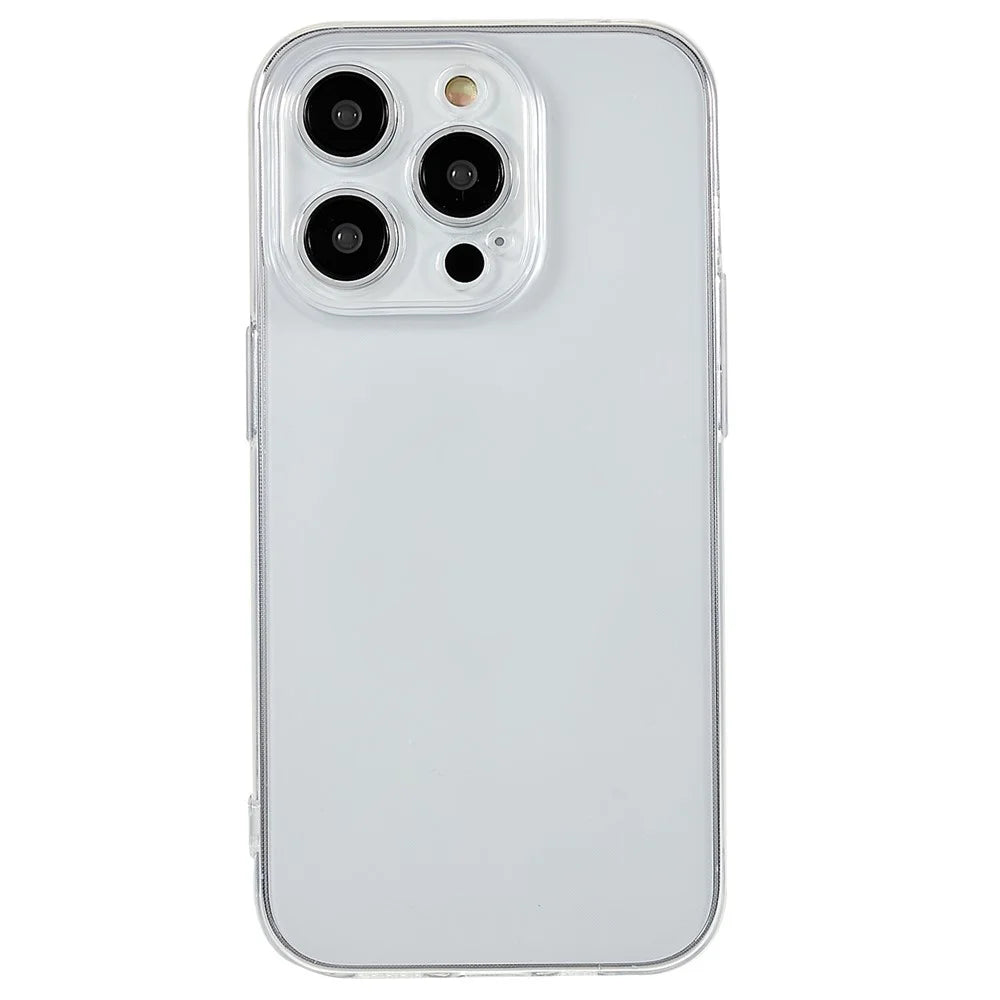 For iPhone 14 Pro Max Precise Lens Cutout Transparent Drop-proof Cover Mobile Phone Slim TPU Case - 1