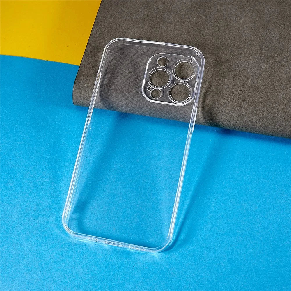 For iPhone 13 Pro Max 6.7 inch Precise Lens Cutout Clear Drop-proof TPU Cover Ultra Thin Cell Phone Case - 4