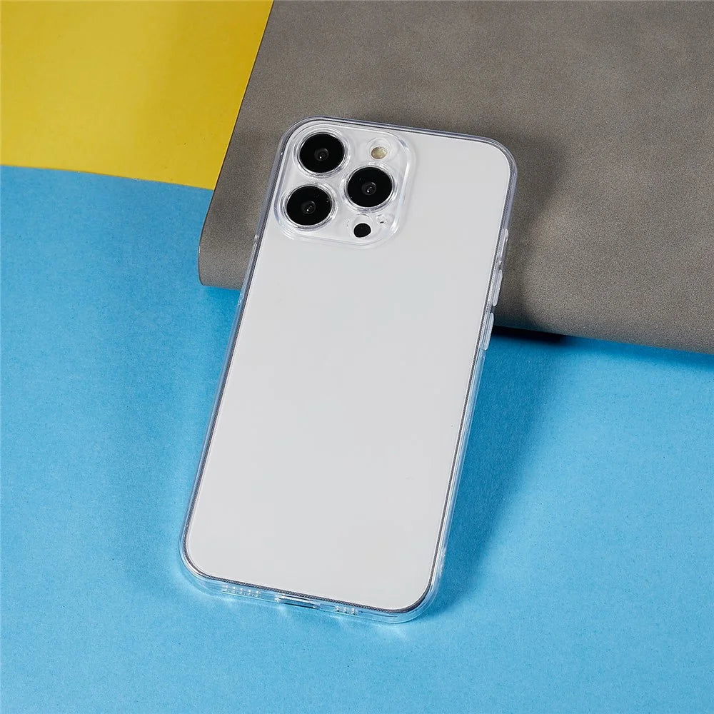 For iPhone 13 Pro Max 6.7 inch Precise Lens Cutout Clear Drop-proof TPU Cover Ultra Thin Cell Phone Case - 6