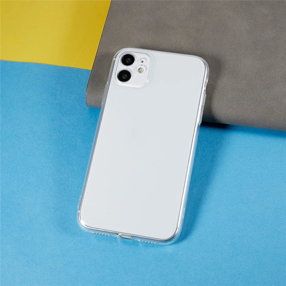 For iPhone 11 6.1 inch Precise Lens Cutout Transparent Anti-scratch TPU Cover Ultra Thin Phone Case - 6
