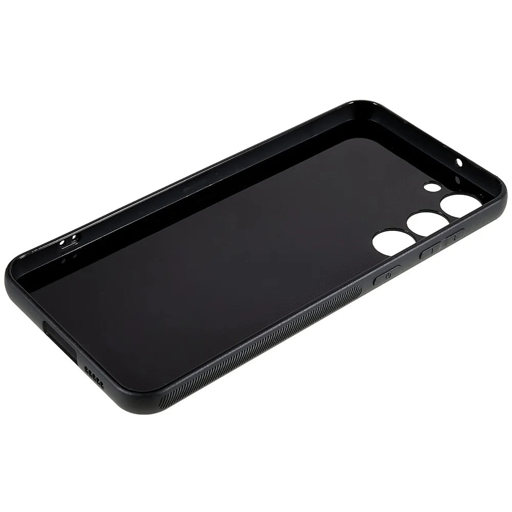 For Samsung Galaxy S23 Anti-slip Carbon Fiber Back Case Soft TPU Protective Phone Cover - 6