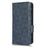 For ZTE nubia Red Magic 8 Pro 5G / Magic 8 Pro+ 5G Phone Case PU Leather Imprinted Triangle Pattern Stand Phone Cover with Wallet - Blue - 7