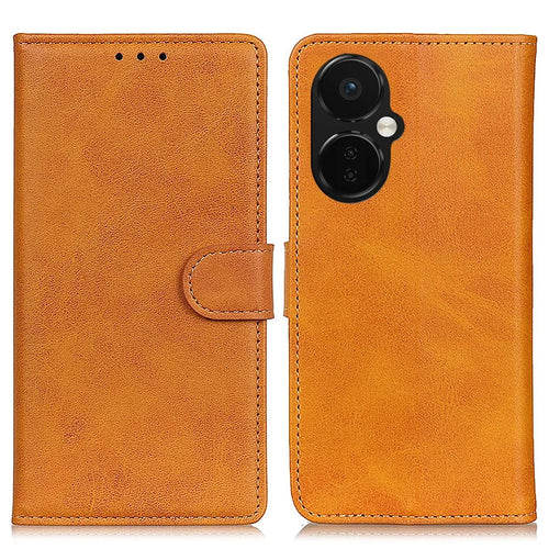 Wallet Phone Case for OnePlus Nord CE 3 Lite 5G / Nord N30 5G Anti-Drop Cell Phone Case PU Leather Flip Cover with Stand - Brown - 1