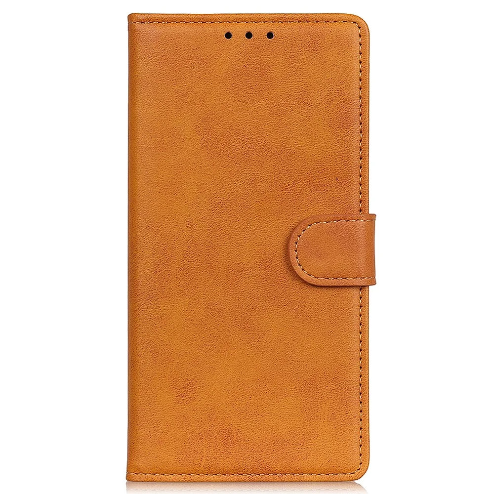 Wallet Phone Case for OnePlus Nord CE 3 Lite 5G / Nord N30 5G Anti-Drop Cell Phone Case PU Leather Flip Cover with Stand - Brown - 7