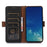 For OnePlus Nord CE 3 Lite 5G / Nord N30 5G Genuine Cow Leather Phone Case Flip Stand Cover with RFID Blocking Wallet - Black - 3