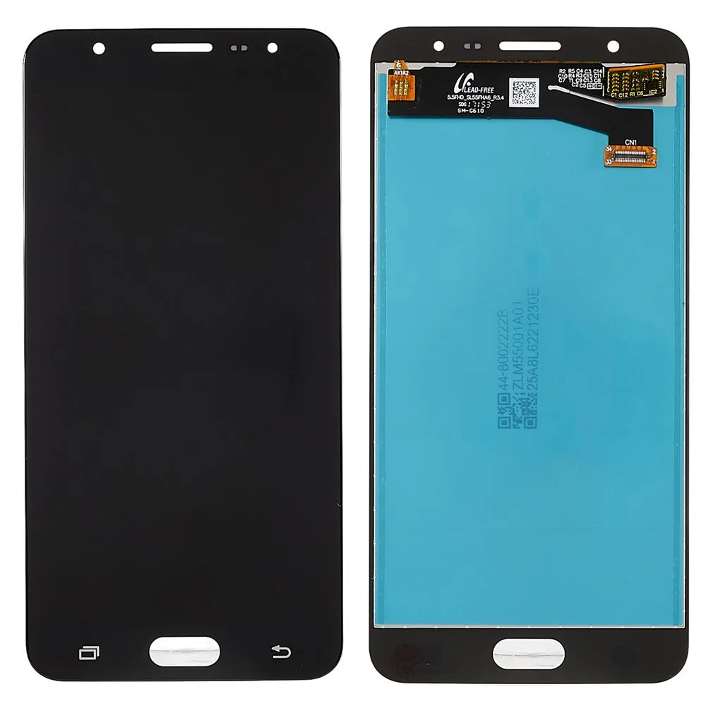 For Samsung Galaxy J7 Prime (2016) G610 Grade C LCD Screen and Digitizer Assembly Replacement Part (without Logo) - Black - 1