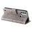 For Nokia C31 4G Mobile Phone Shell Imprinted Mandala Flower Pattern Wallet Stand Phone Cover Case with Strap - Grey - 4