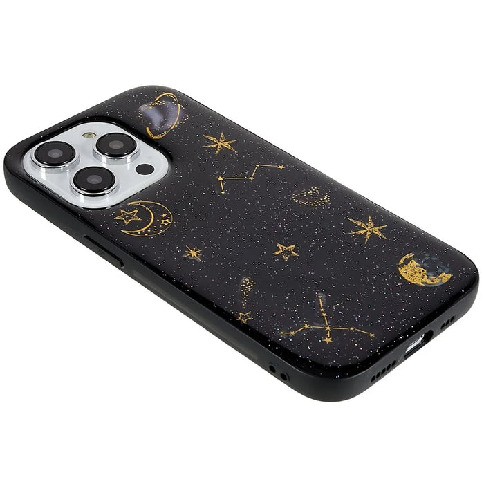 For iPhone 14 Pro Max Epoxy Mobile Phone Case Star Planet Pattern Soft TPU Shockproof Back Cover - Black - 4