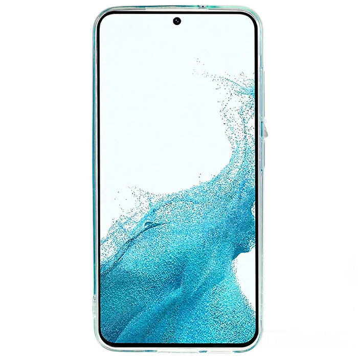 For Samsung Galaxy S22 5G Starry Sky Sparkle Epoxy Phone Case Soft TPU Protective Back Cover - Green - 2