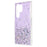 For Samsung Galaxy S22 Ultra 5G Back Cover, Starry Sky Sparkle Epoxy Phone Case Soft TPU Protective Shell - Purple - 3