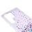For Samsung Galaxy S22 Ultra 5G Back Cover, Starry Sky Sparkle Epoxy Phone Case Soft TPU Protective Shell - Purple - 7