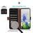 Phone Wallet Case for OnePlus 11 5G, RFID Blocking Crocodile Texture Genuine Cowhide Leather Stand Phone Cover - Black - 4