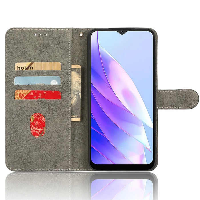 For Blackview A52 4G / A52 Pro 4G Phone Stand Case RFID Blocking PU Leather Magnetic Mobile Phone Cover Wallet - Purple - 2