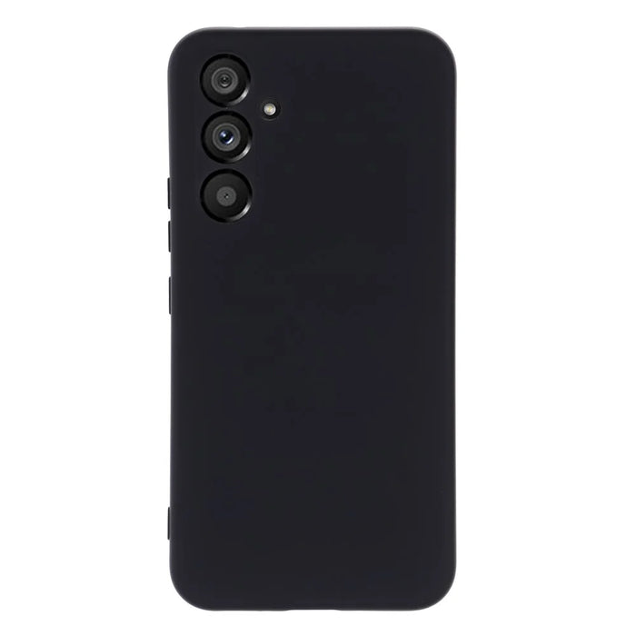 For Samsung Galaxy A34 5G Scratch-resistant Liquid Silicone Case Cell Phone Cover Protector with Strap - Black - 3