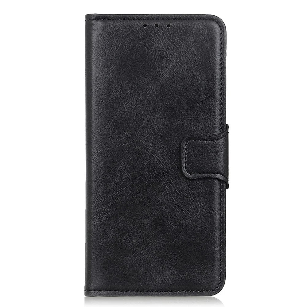 For OnePlus Nord CE 3 Lite 5G / Nord N30 5G PU Leather Phone Case Stand Crazy Horse Texture Wallet Phone Cover - Black - 7