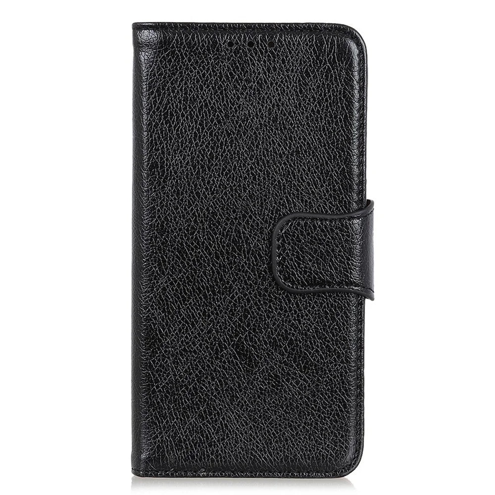 For OnePlus Nord CE 3 Lite 5G / Nord N30 5G Phone Stand Wallet Cover Nappa Texture Split Leather Cell Phone Case - Black - 7