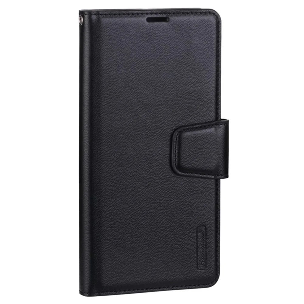HANMAN Mill Series Phone Stand Case for Samsung Galaxy S23 PU Leather Wallet Phone Cover - Black - 4