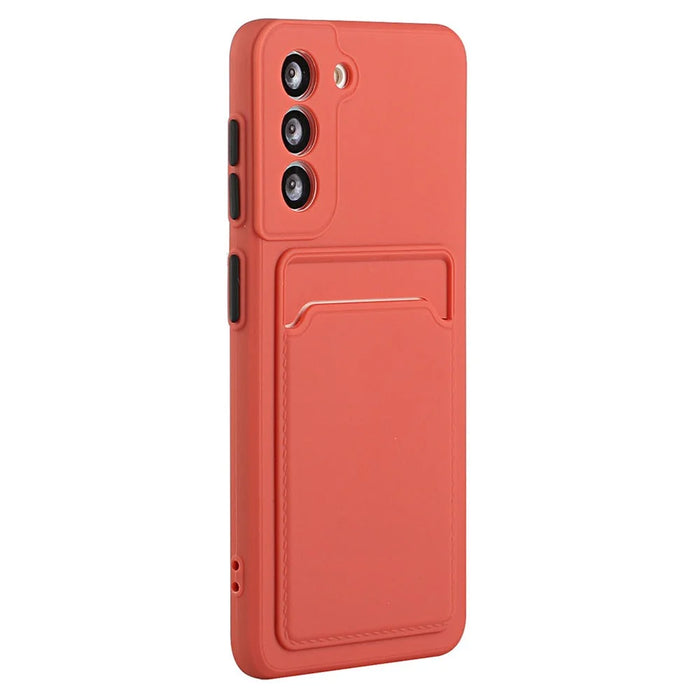 For Samsung Galaxy S23+ Mobile Phone Case Soft TPU Drop-proof Cover with Card Slot - Rose - 3