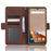 For Blackview BV5200 4G Leather Phone Cover Stand Wallet Protective Phone Case with Multiple Card Slots - Brown - 2