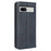 For Google Pixel 7a Supporting Stand Wallet Retro Texture Phone Case Drop-proof PU Leather Cellphone Cover - Blue - 7