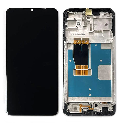 For T-Mobile Revvl 6 Pro 5G OEM Grade S LCD Screen and Digitizer Assembly + Frame Part (without Logo) - 1